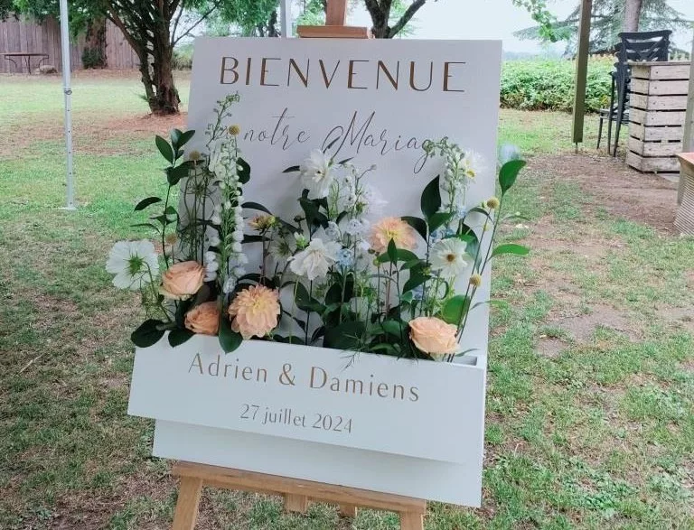 Panneau "Accueil fleuri"