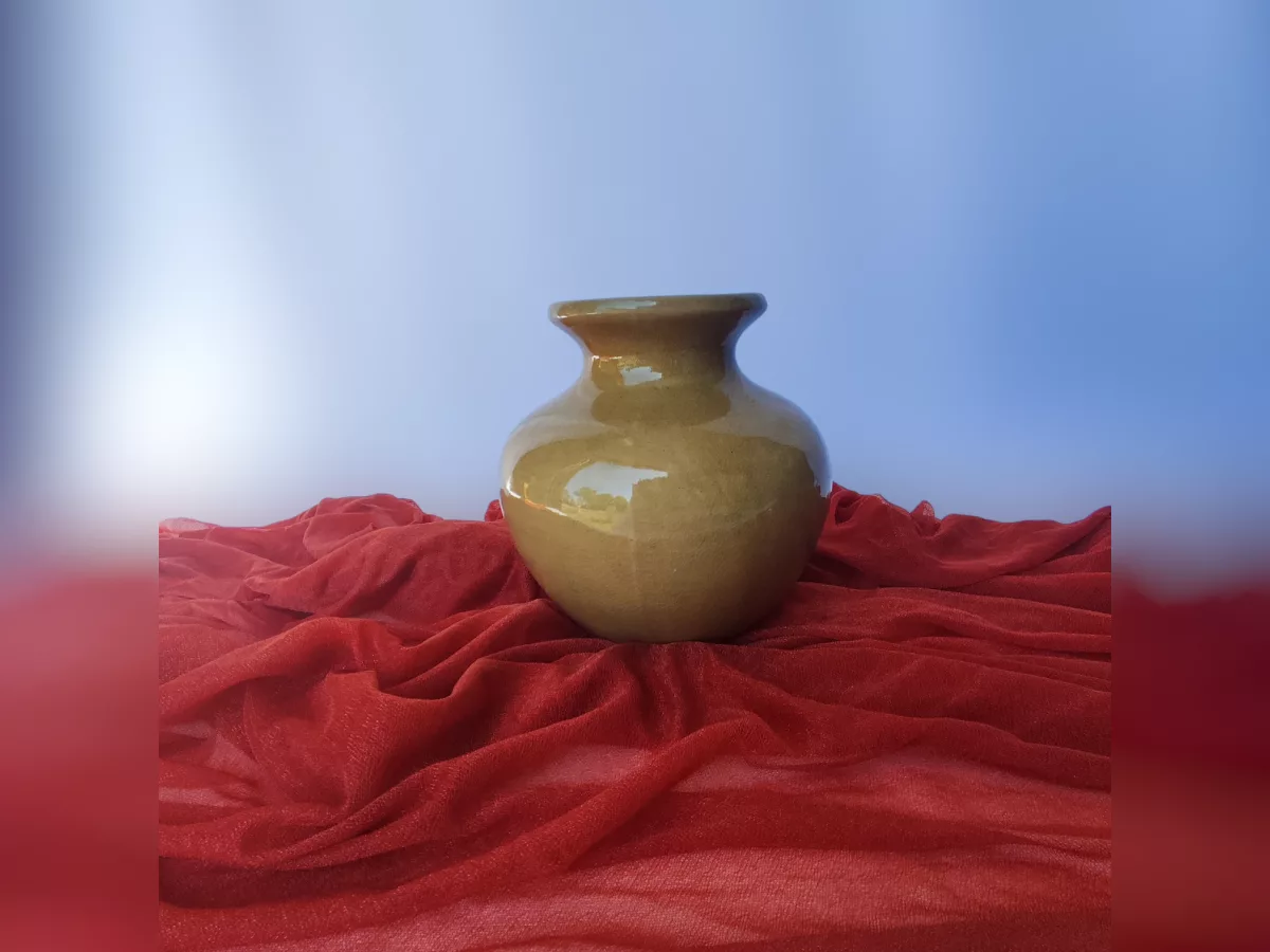Pot en grès pour bouquet de mariée
